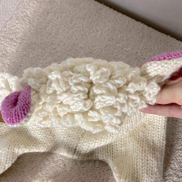 5/$25 Ark Wool Fleece Lined Sheep Toque Beanie With Ear Flaps - Picture 7 of 12